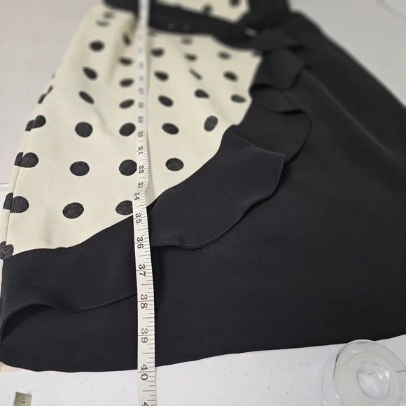 Eva Franco Polka-dot Black, white dress size 8  has the pine up girl rockabilly - Picture 8 of 9